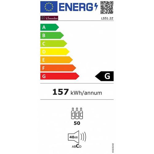 Винный шкаф на 50 бутылок La Sommeliere Service LS51.2Z стальной