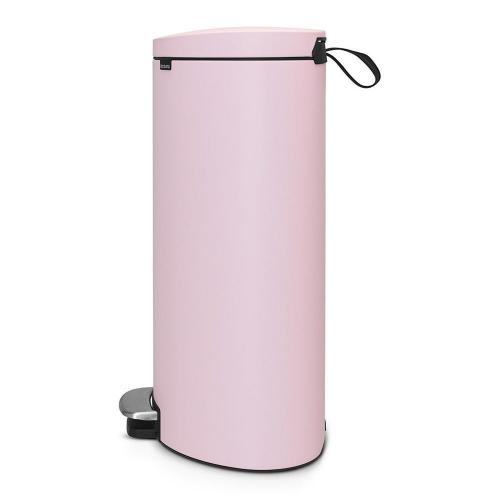 Мусорный бак с педалью 40 л Brabantia Flat Back розовый