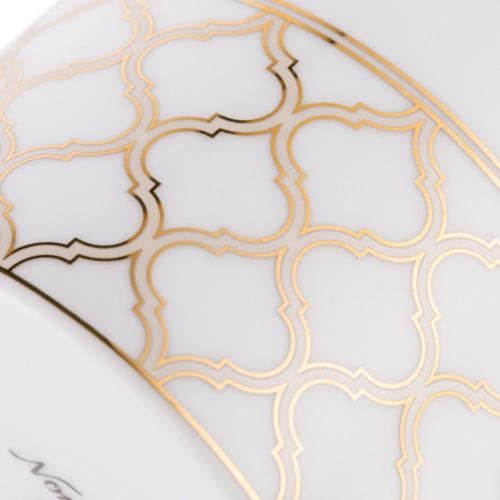 Чайная пара 240 мл Noritake Eternal Palace Gold белая