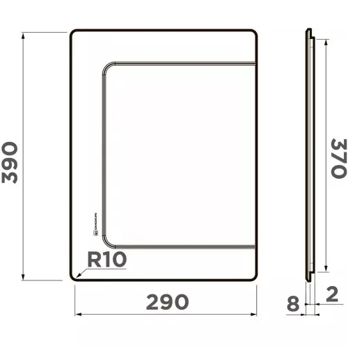 Разделочная доска для моек 39х28 см Omoikiri CB-Basic-370-GB черная