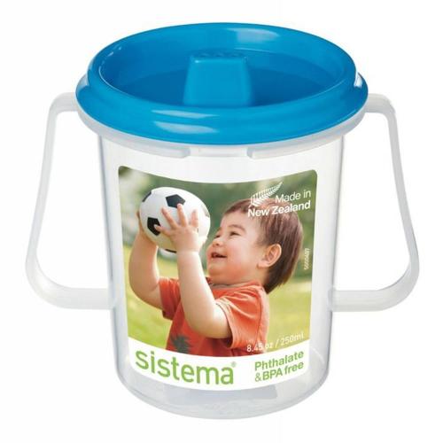 Детская чашка с носиком 250 мл Sistema Hydrate синяя