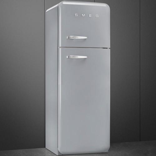 Холодильник двухкамерный 169х60 см Smeg 50's Style FAB30RSV5 серебристый