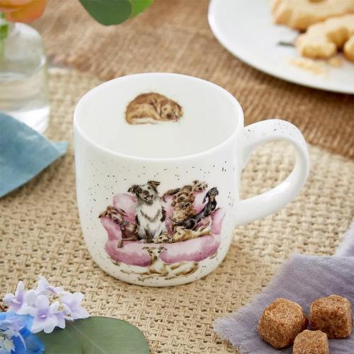 Набор кружек Royal Worcester Забавная фауна Вечерний сеанс белый 6 пр