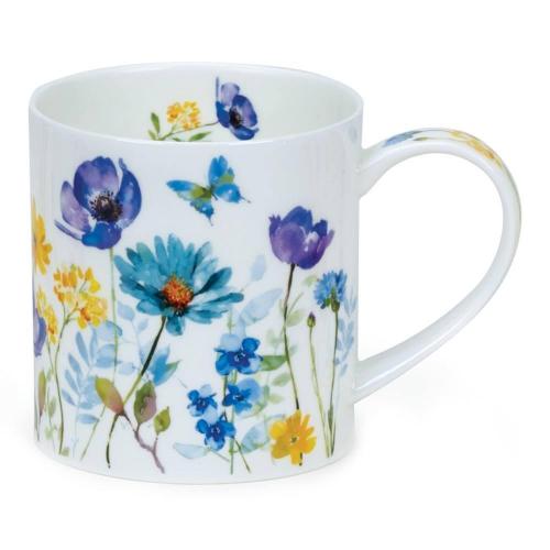 Кружка 350 мл Dunoon Orkney Floral Shimmer голубая