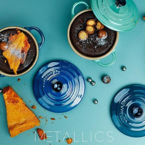 Кокотница керамическая 250 мл Le Creuset Metallics мята