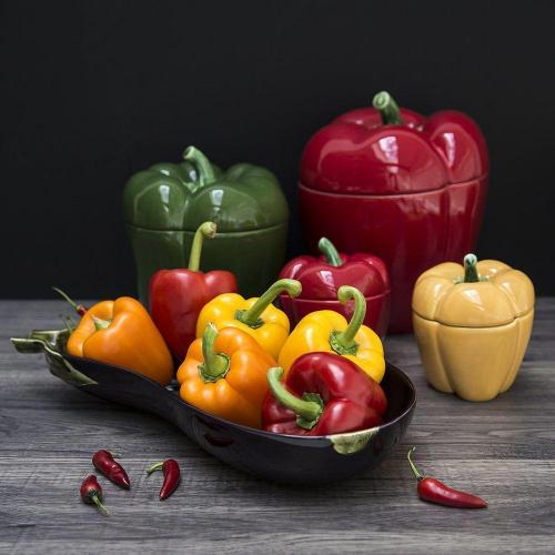 Емкость для хранения 12,5 Bordallo Pinheiro Pepper желтая