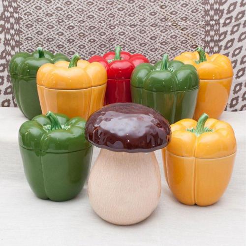 Емкость для хранения 12,5х11,5 см Bordallo Pinheiro Mushroom
