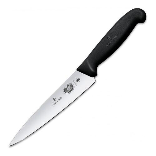Нож разделочный 15 см Victorinox Fibrox черный