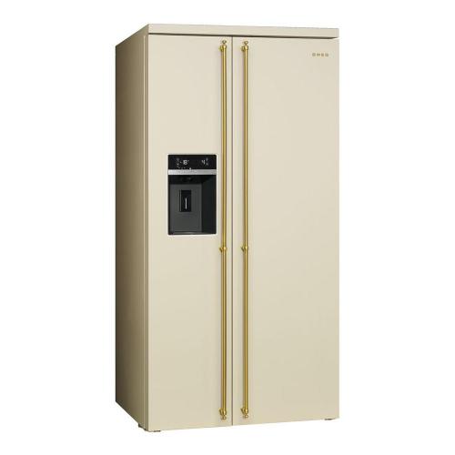 Холодильник Side-by-Side 184х91 см Smeg Coloniale SBS8004P кремовый