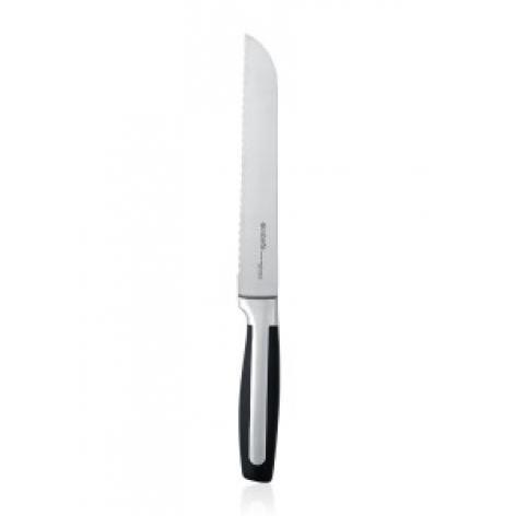 Нож для хлеба - Matt brushed steel/Black (матовая сталь/черный)