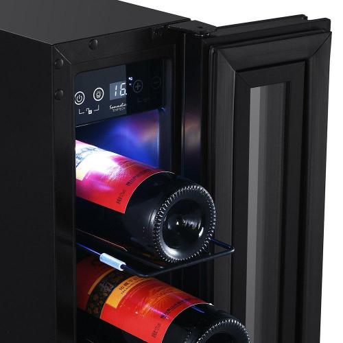 Встраиваемый винный шкаф на 6 бутылок Temptech Sommelier SOMX15SRB черный