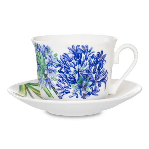 Чайная пара 450 мл Roy Kirkham Floral белая