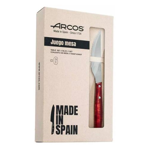 Набор ножей для стейка Arcos Steak Knives коричневый 6 пр