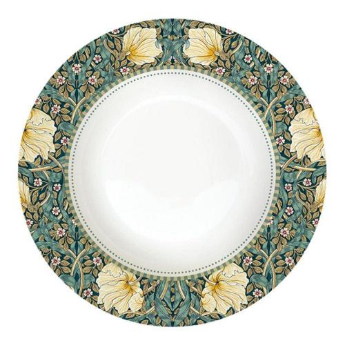Тарелка суповая 21,5 см Easy Life William Morris зеленая