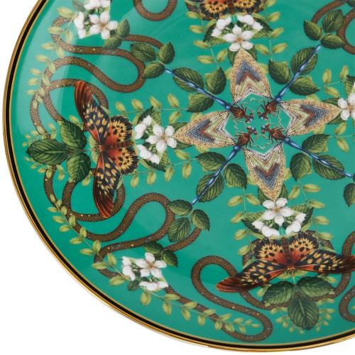 Тарелка закусочная 20 см Wedgwood Wonderlust зеленая