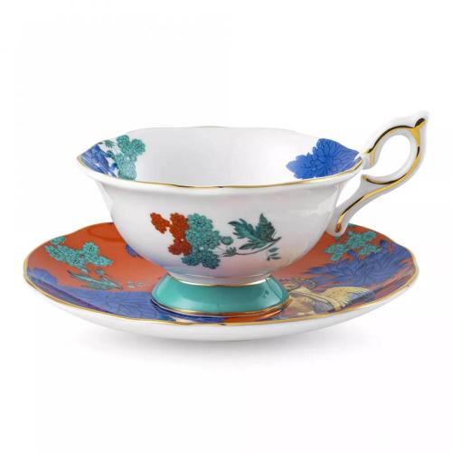 Чайная пара 140 мл Wedgwood Wonderlust белая