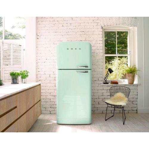 Холодильник двухкамерный 169х60 см Smeg 50's Style FAB30LPG5 зеленый