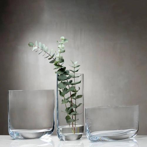 Ваза 20,6х40 см Nude Glass Blade коричневая