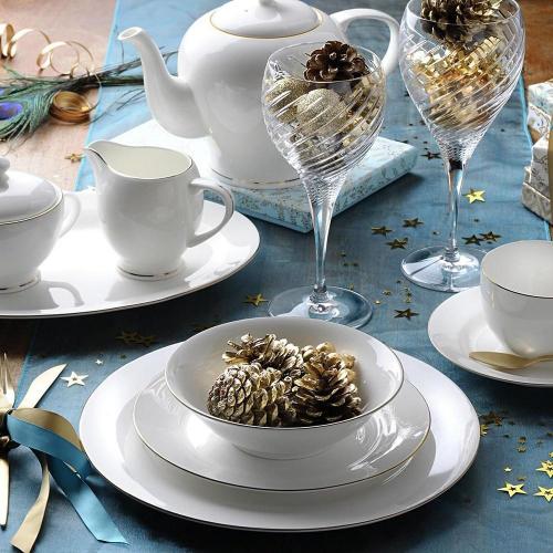 Тарелка закусочная 20 см Royal Worcester Serendipity белая