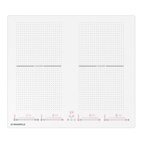 Индукционная варочная панель 59 см Maunfeld CVI594SF2WH белая