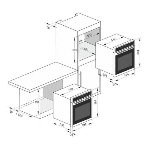 Духовой шкаф 60 см Kaiser Empire EH 6355 RotEm красный