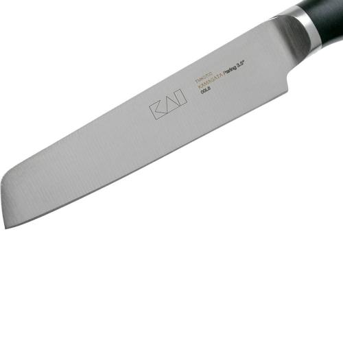 Нож для овощей 9 см KAI Kamagata черный