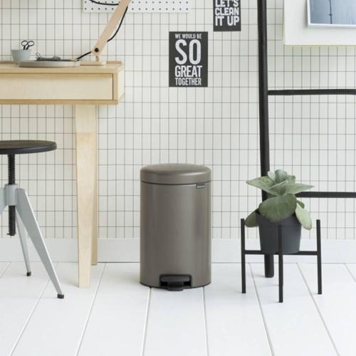 Мусорный бак с педалью 20 л Brabantia NewIcon серый