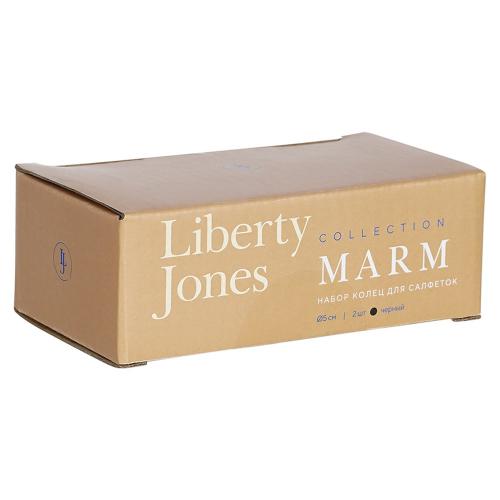 Набор колец для салфеток Liberty Jones Marm черный 2 пр