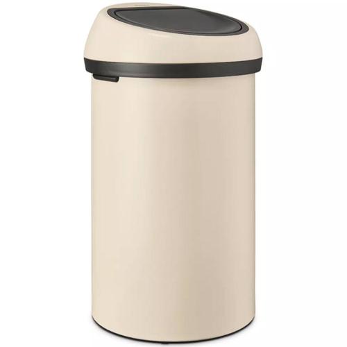 Ведро для мусора 60 л Brabantia Touch Bin бежевое