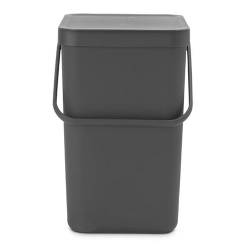 Мусорное ведро 25 л Brabantia Sort&Go серое