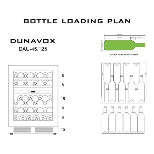 Винный шкаф на 45 бутылок DUNAVOX DAU-45.125DW.TO белый