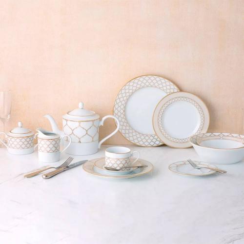 Набор хлебных тарелок Noritake Eternal Palace Tiffany белый 2 пр