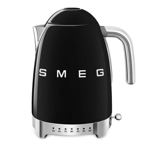 Чайник электрический 1,7 л Smeg 50's Style KLF04BLEU черный