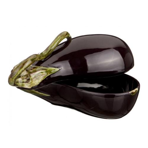 Салатник 31,5х17х15 см Bordallo Pinheiro Aubergine зелено-фиолетовый