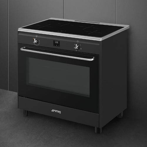 Варочный центр 90х60 см SMEG Concerto CG90IANT9 черный