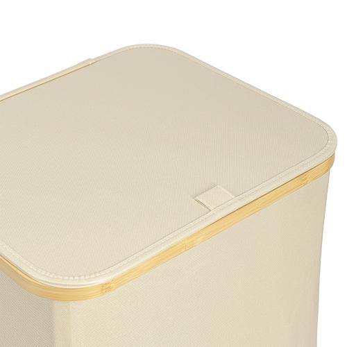 Корзина для белья 40х33 см 57 л Smart Solutions Neat Mid бежевая