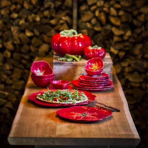 Масленка с крышкой 20x18 см Bordallo Pinheiro Tomato красная - 4 фото