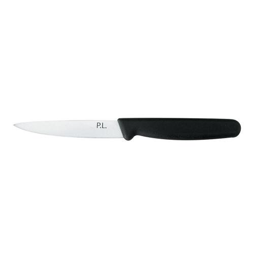 Нож PRO-Line для чистки овощей и фруктов 10 см, черная пластиковая ручка, P.L. Proff Cui (min 1 шт)