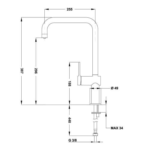 Смеситель Teka Maestro E-Pure EP 915 хром