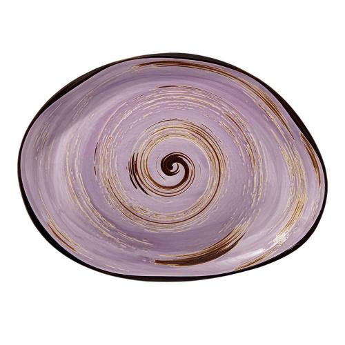 Блюдо 33x24,5 см Wilmax Spiral лавандовое