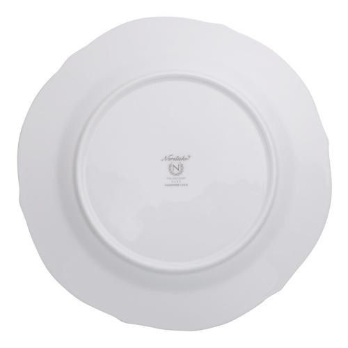 Тарелка обеденная 23 см Noritake Hampshire Gold белая