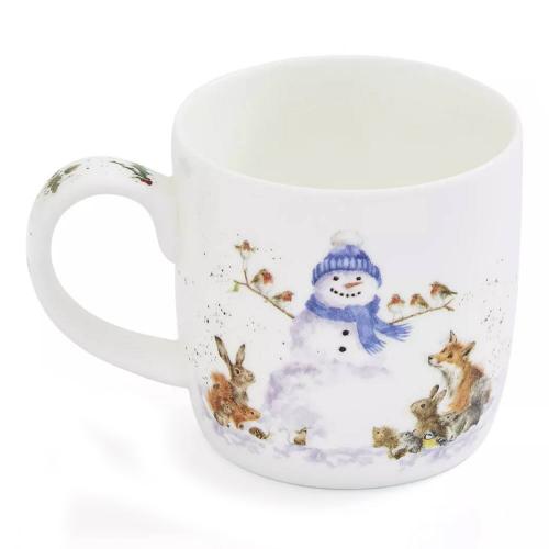 Кружка 310 мл Royal Worcester Забавная фауна Снеговик белая