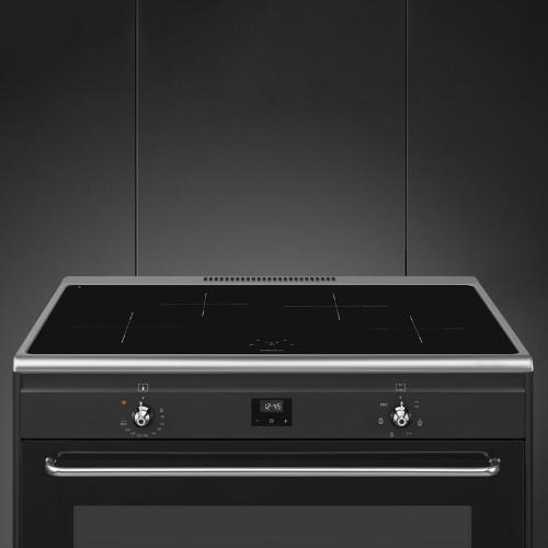 Варочный центр 90х60 см SMEG Concerto CG90IANT9 черный