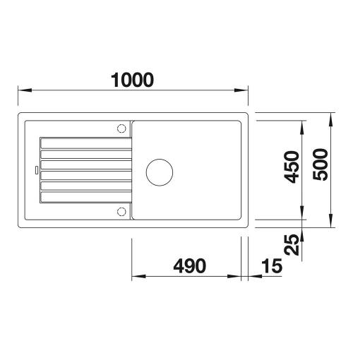 Кухонная мойка 100 см Blanco Zia XL 6 S черная