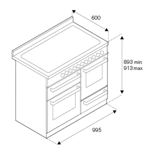 Варочный центр 99,5х60 см Bertazzoni Professional PRO106L3ENET черный