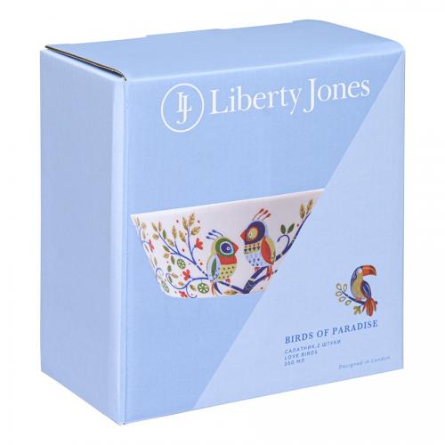 Набор салатников 350 мл Liberty Jones Birds of Paradise белый 2 пр