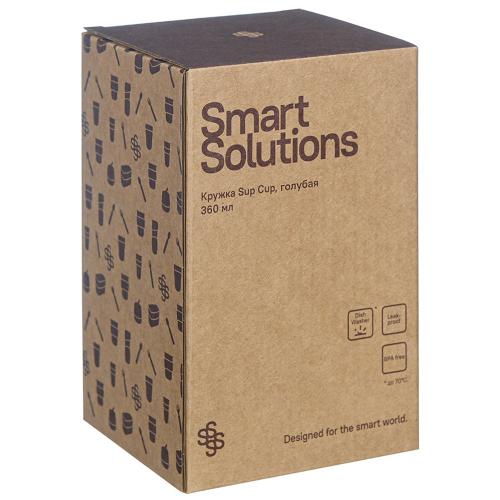 Термокружка 360 мл Smart Solutions голубая - 7 фото