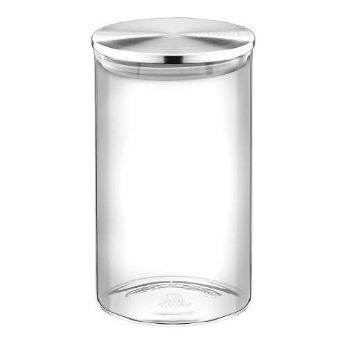 Банка с крышкой стеклянная 10х17,5 см 1,1 л Wilmax Thermo Glass прозрачная