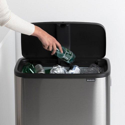 Мусорный бак 60 л Brabantia Bo Touch Bin Hi стальной