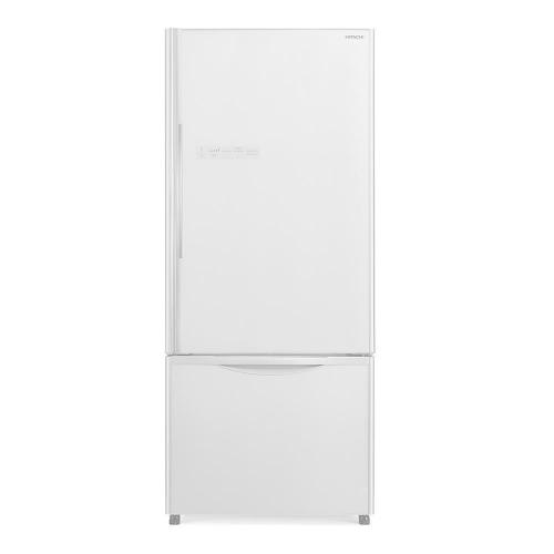 Холодильник 180х75 см Hitachi Bottom Freezer R-B572PU7 GPW белое стекло